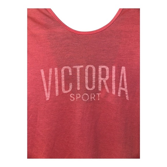Victoria Sport Pink Low Cut Back Tee, Small - Picture 3 of 7